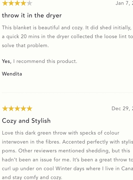 Anthropologie Pommed Bridget Eyelash Throw Blanket - green with colorful flecks! - Picture 4 of 7